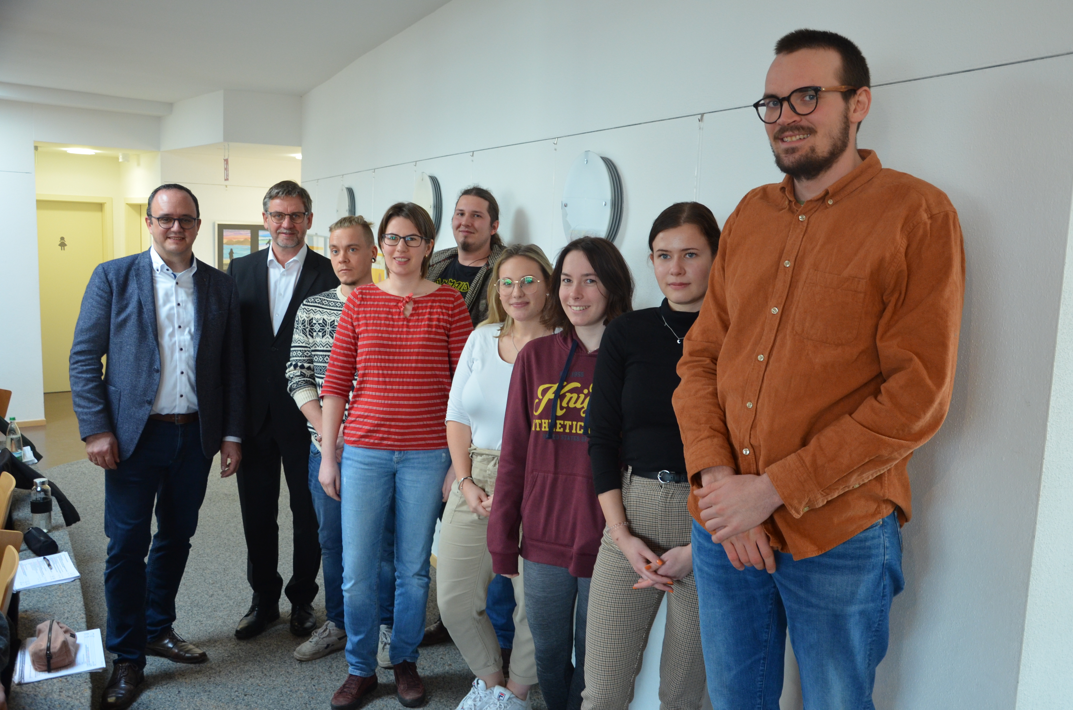 … und beschlossen die informative Unterrichtsstunde mit einem Gruppenfoto. Aufnahmen: Büro Westphal