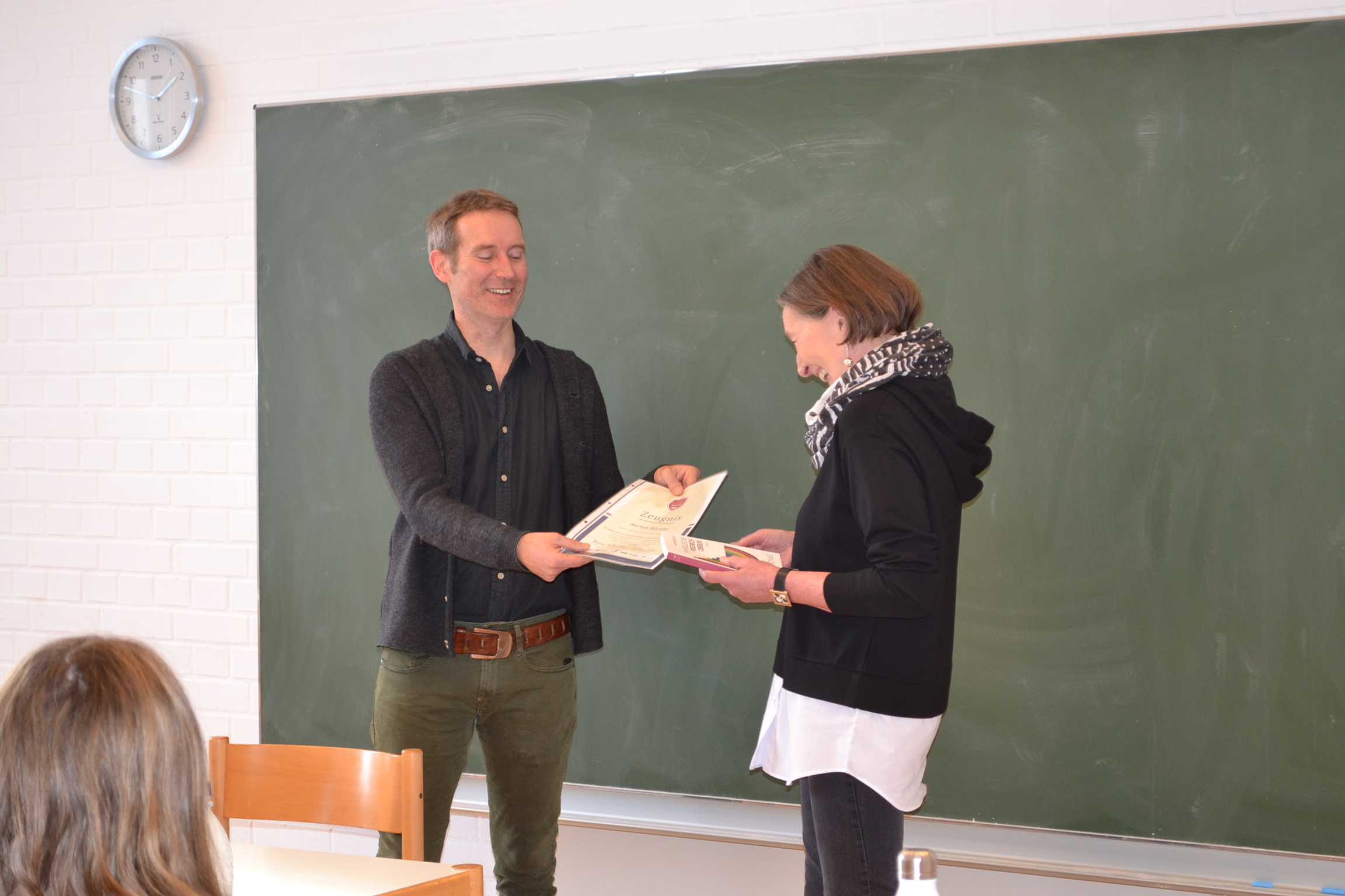 Dr. Markus Büchler an der Evangelischen Friedrich Oberlin Fachoberschule